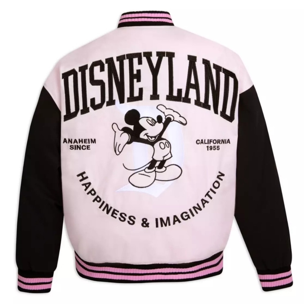 Disneyland Pink & Black Varsity Jacket